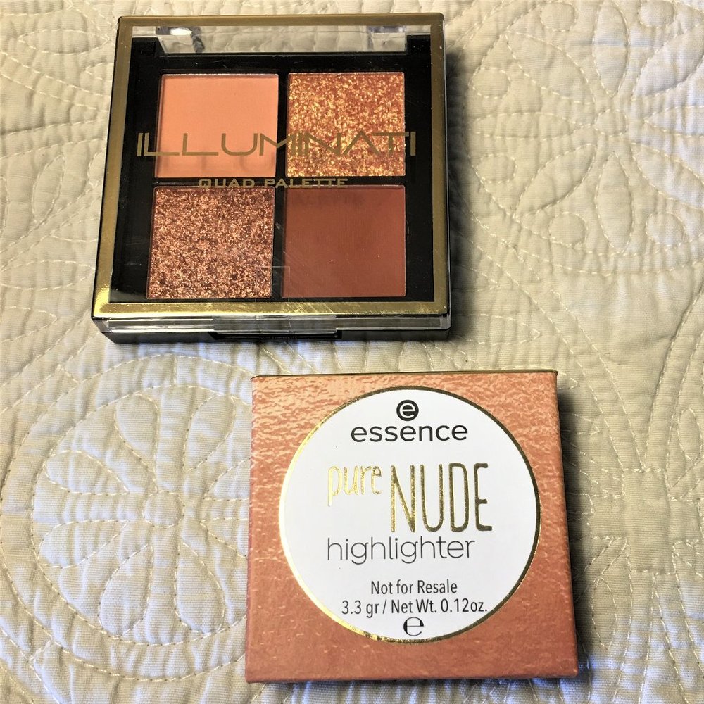 ESSENCE  Highlighter  -&- ILLUMINATI Quad Palette
